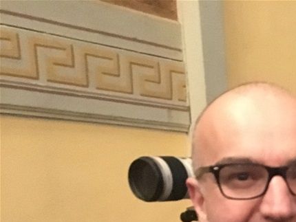 Con Philippe Daverio per il convegno 'L'altra metà della mela', Teatro Sociale di Trento - 2019